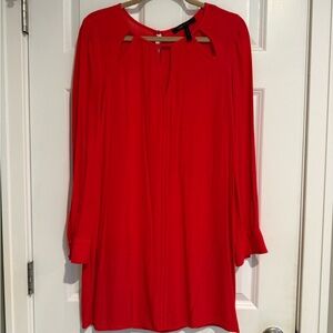 BCBGMaxAzria Bold Red Long Sleeve Dress